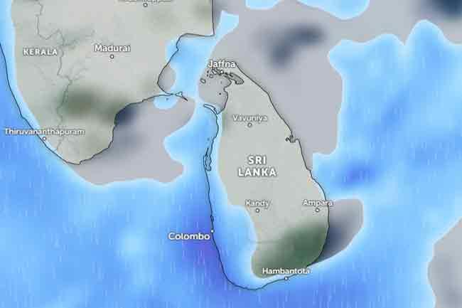 ප්‍රදේශ කිහිපයකට ගිගුරුම් සහිත වැසි