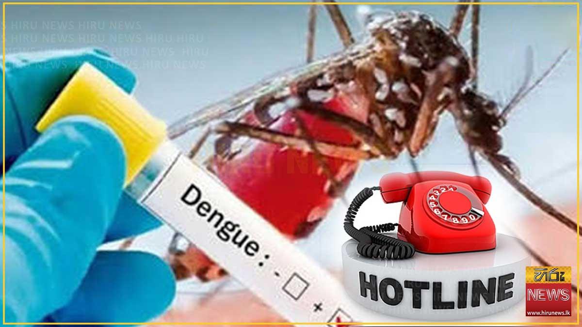 ඩෙංගු තොරතුරු සහ පැමිණිලි සඳහා ක්ෂණික ඇමතුම් අංකයක්