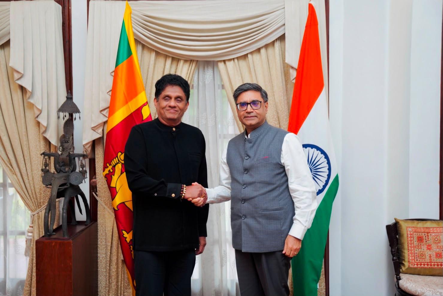 Indian Foreign Secretary meets Opposition Leader Sajith Premadasa