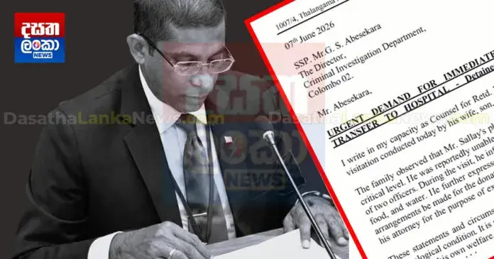 මාරාන්තික උපවාසයක සිටින සුරේෂ් සලේ අවසන් කැමති පත්‍රය සැකසීමටත් සැරසෙයි