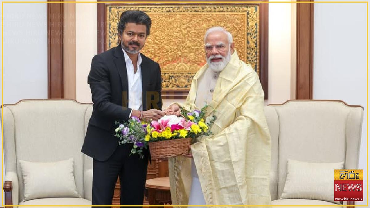Tamil Nadu CM Vijay meets Indian Prime Minister Modi in Delhi