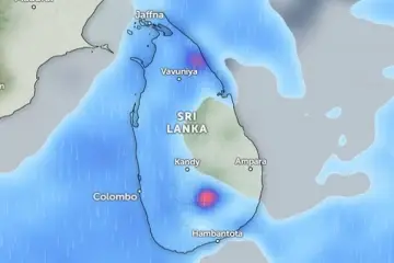 ඉදිරි පැය 36 සඳහා කාලගුණ අනාවැකිය නිකුත් වෙයි - ප්රදේශ කිහිපයකට වැසි තවත් තැනකට තද සුළං
