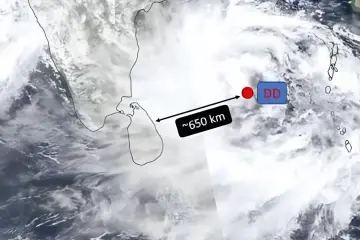 කාලගුණයෙන් රතු නිවේදනයක් - බෙංගාල බොක්කේ අඩු පීඩන කලාපය පීඩන අවපාතයක් දක්වා වර්ධනය වෙයි