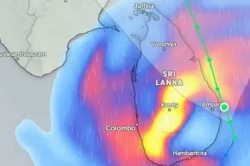 පස්වරු 1.00න් පසු දිවයින පුරා වැසි සහ ගිගුරුම් සහිත කාලගුණයක් - අකුණු සහ තද සුළං ගැන අනතුරු ඇඟවීමක්