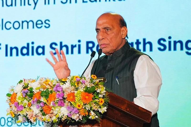Indian defence minister hails diaspora as key link in strengthening ties with Sri Lanka