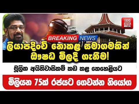මූලික අයිතිවාසිකම් කඩ කළ කෙහෙළියට මිලියන 75ක් රජයට ගෙවන්න නියෝග