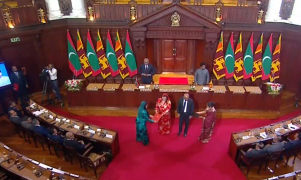 මාලදිවයින සහ ශ්රී ලංකාව අතර අවබෝධතා ගිවිසුම් 7කට අත්සන් තැබේ