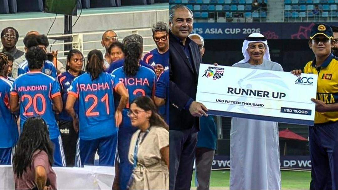 India Women refuse Asia Cup trophy from ACC chief; Sri Lanka accept runners-up cheque