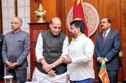 Rajnath Singh meets President for talks